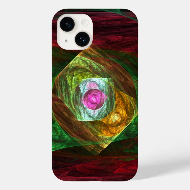Dynamische Verbindungen Abstrakte Kunst Case-Mate iPhone 14 Hülle (Rückseite)