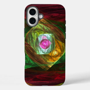 Dynamische Verbindungen Abstrakte Kunst iPhone 16 Plus Hülle