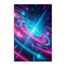 Dynamischer abstrakter Sci-Fi-Kosmischer Ring