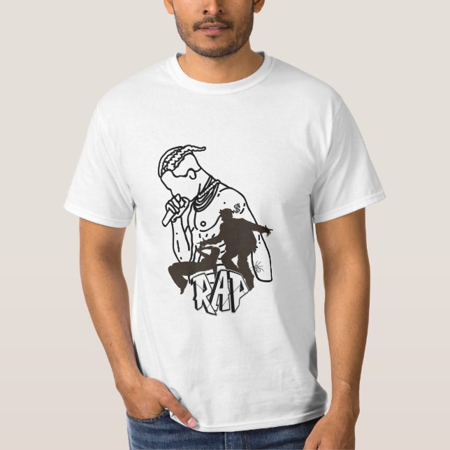 Dynamischer angesagt-Hopfendarsteller T-Shirt (Vorderseite)