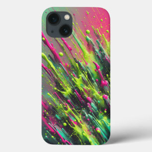 Dynamischer Neonfarbspritzer-Handyhülle Lebendiges Case-Mate iPhone Hülle