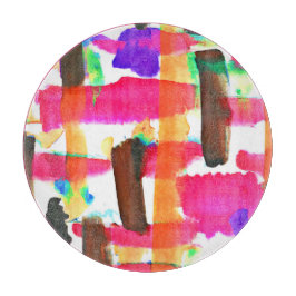 Dynamisches Abstraktes Kunstmuster Schneidebrett