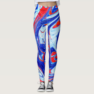 Dynamisches Abstraktes Muster Leggings