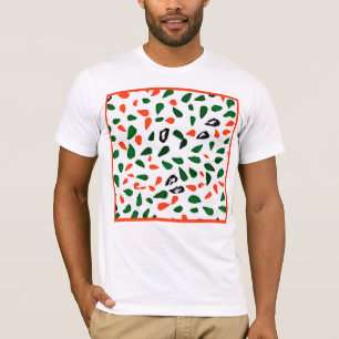 Dynamisches Abstraktes Muster T-Shirt
