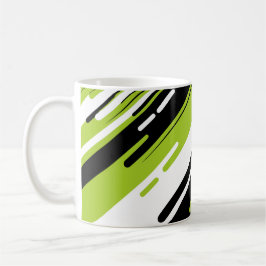 Dynamisches diagonales gestreiftes abstraktes Desi Kaffeetasse