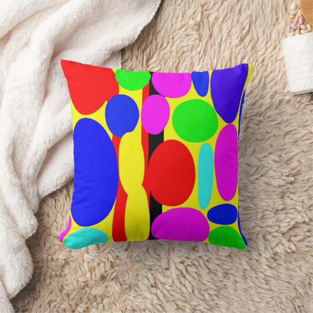 Dynamisches farbiges Design Kissen (Decke)