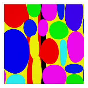 Dynamisches farbiges Design Poster