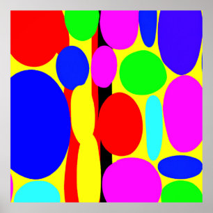 Dynamisches farbiges Design Poster