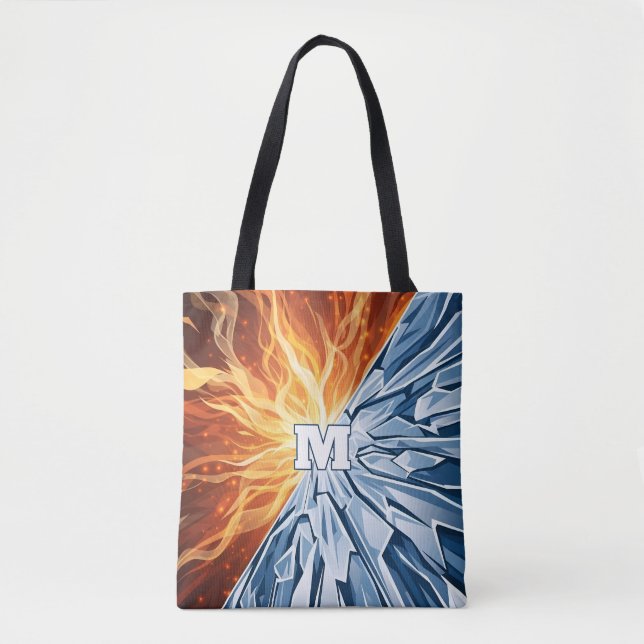 Dynamisches Feuer- und Eis-Element  Tasche (Vorderseite)