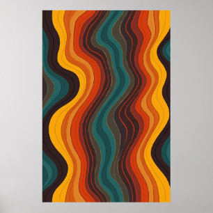 dynamisches geometrisches Musterposter Poster