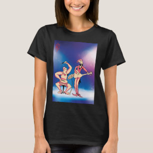Dynamisches musikalisches Duo T-Shirt