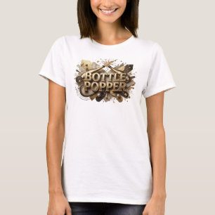 Dynamisches Orange BOTTLE POPPER T-Shirt