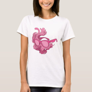 Dynamisches Rosa ABSTRACT ART Künstlerisches Motiv T-Shirt