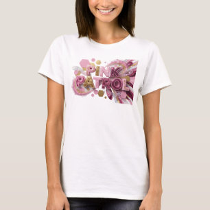 Dynamisches Rosa PINK PATROL Druck T-Shirt