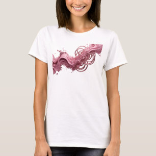 Dynamisches rotes ABSTRACT ART Grafik-T-Shirt T-Shirt