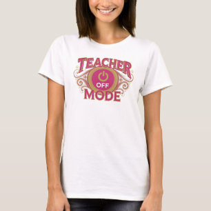 Dynamisches rotes TEACH MODE OFF Grafik-T-Shirt T-Shirt
