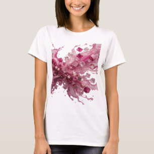 Dynamisches Silber ABSTRACT ART Individuelles T-Sh T-Shirt