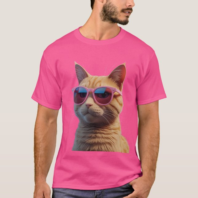 Dynamisches T-Shirt für Orange Cat (Vorderseite)