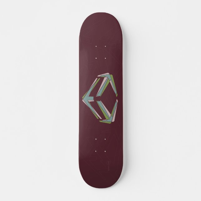 Dynamo-Rot Skateboard (Vorne)