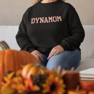 Dynamom Schriftart, Lustig, Einfach, Moderne Ausfü Besticktes Sweatshirt