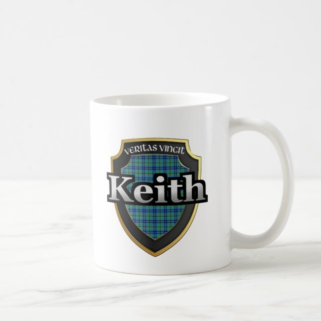 Dynastietartan-Tassen-Schalen Clan-Keith Kaffeetasse (Rechts)
