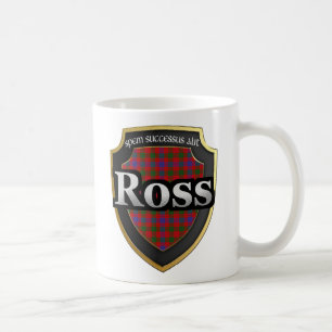 Dynastietartan-Tassen-Schalen ClanRoss schottische Kaffeetasse