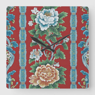 Dynastischer Garten Quadratische Wanduhr