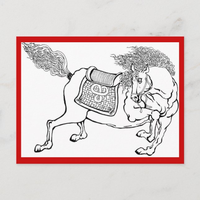 Dynasty Horse Postkarte (Vorderseite)