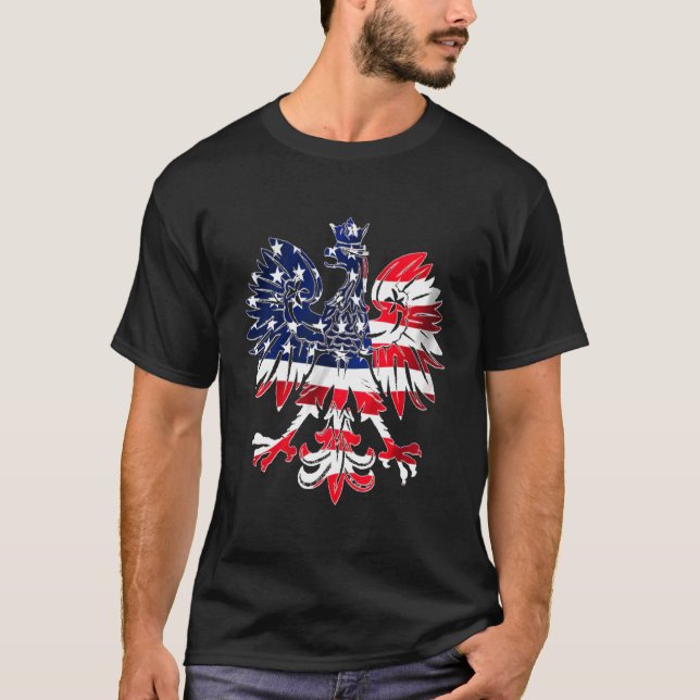 Dyngus Day Hoodie Polnischer Adler Amerikanischer  T-Shirt (Vorderseite)