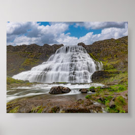Dynjandi waterfall poster