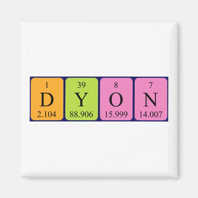 Dyon Periodenmagnet Magnet (Vorne)