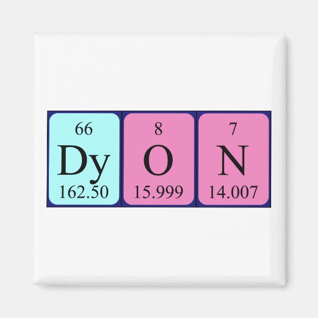 Dyon Periodenmagnet Magnet (Vorne)