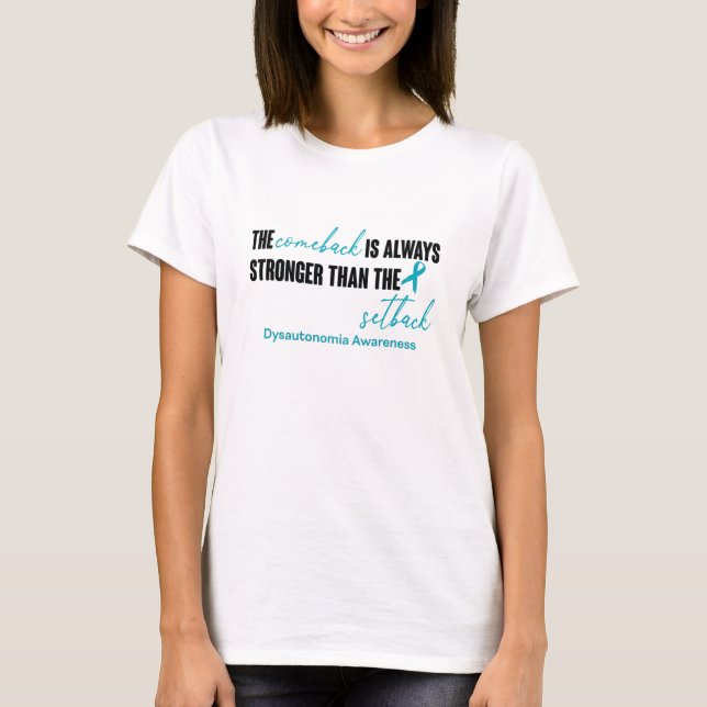 Dysautonomia Awareness Ribbon Support Gifts T-Shirt (Vorderseite)