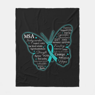 Dysautonomie Awareness POTS HyperPOTS NCS Monat T- Fleecedecke