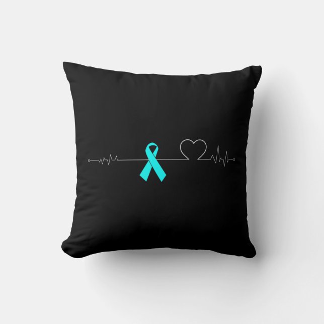 Dysautonomie Heartbeat Pulse EKG NCS Strong POTS Kissen (Vorderseite)