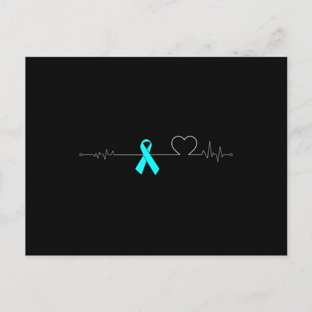 Dysautonomie Heartbeat Pulse EKG NCS Strong POTS Postkarte (Vorderseite)