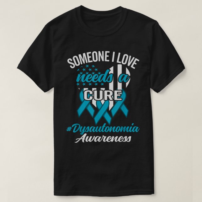 Dysautonomie POTS-Bewusstsein T-Shirt (Design vorne)