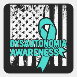 Dysautonomie T Shirt - Autonome Dysfunktion Quadratischer Aufkleber