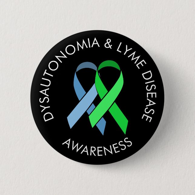 Dysautonomie und Lyme-Erkrankungen Sensibilisierun Button (Vorderseite)