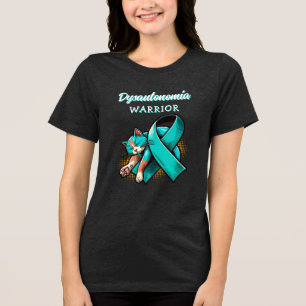Dysautonomie Warrior POTS Ribbon und schläfrige Tri-Blend Shirt
