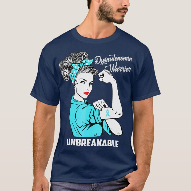 Dysautonomie Warrior Unzerbrechliches Geschenk T-Shirt (Vorderseite)