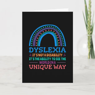 Dyslexia Awareness Dyslexic Karte