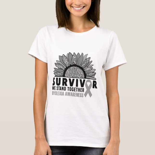 DYSLEXIA-BEWUSSTSEIN T-Shirt (Vorderseite)