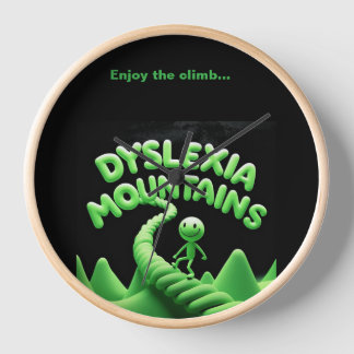 Dyslexia Mountains - Genießen Sie die Kletterwand! Uhr