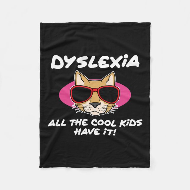 Dyslexie Bewusstsein Behinderung Therapist Graph Fleecedecke (Vorderseite)