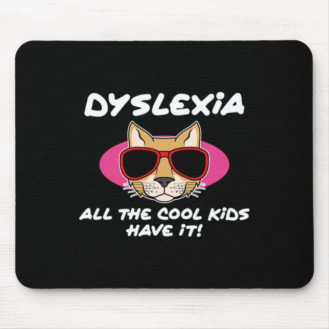 Dyslexie Bewusstsein Behinderung Therapist Graph Mousepad (Vorne)
