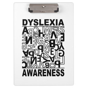 Dyslexie Bewusstsein Dyslexie Lehrer Schüler Klemmbrett