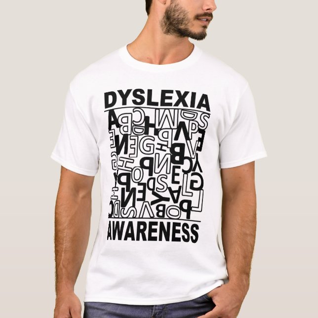 Dyslexie Bewusstsein Dyslexie Lehrer Schüler T-Shirt (Vorderseite)