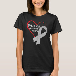 Dyslexie Bewusstsein Monat Lehrer Studierende Grap T-Shirt