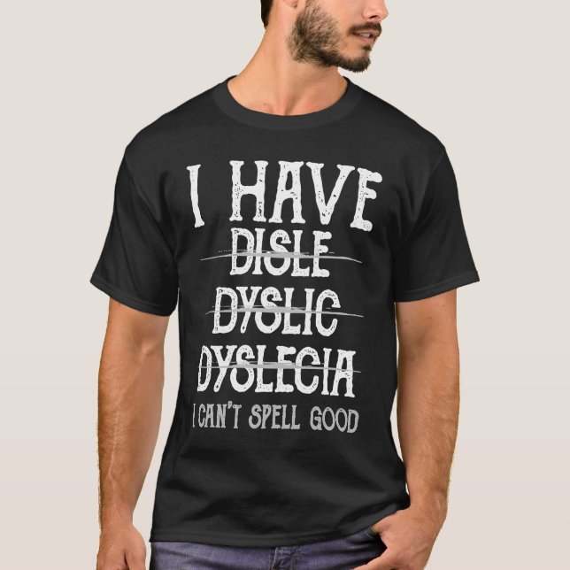 Dyslexie Bewusstsein T-Shirt (Vorderseite)